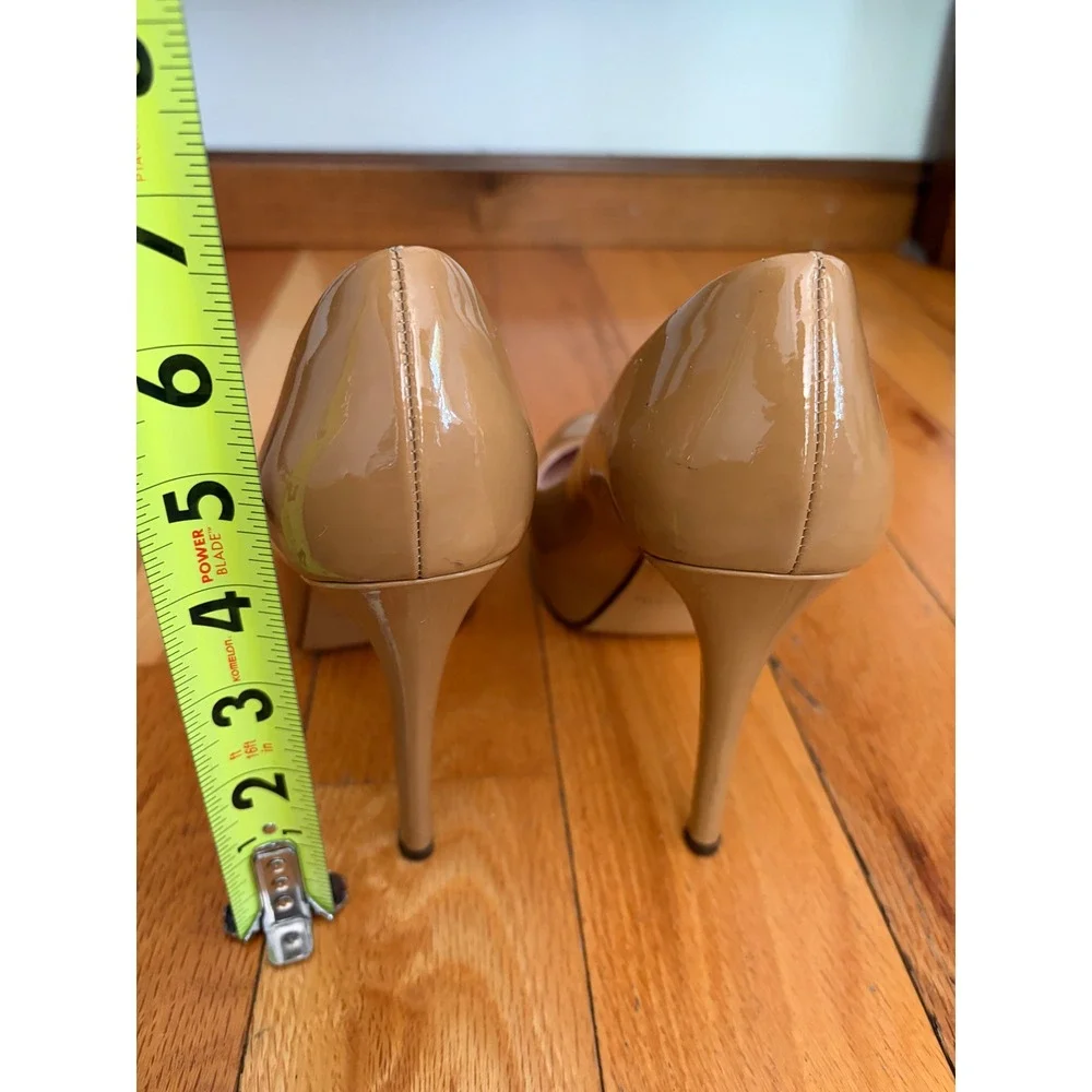 Kate‎ Spade Lori Platform Heels Pumps Camel Patent Leather Size 8